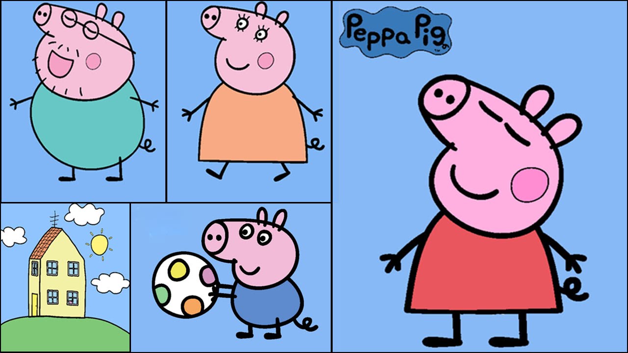 Peppa Pig Coloring Pages Part 1 - Peppa Pig Coloring Book