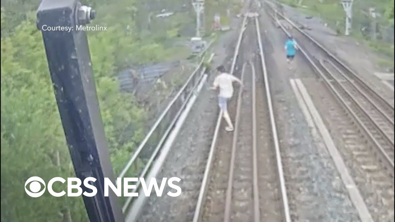 Trespassing teens narrowly dodge oncoming train in Canada