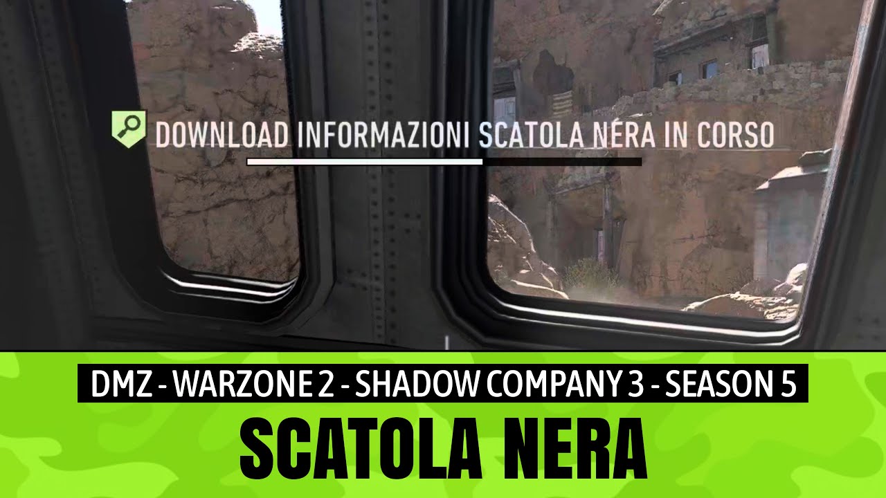 Scatola nera | AEREO SCHIANTATO | Sattiq Caves | DMZ | S5 | Shadow Company 3 | Warzone 2
