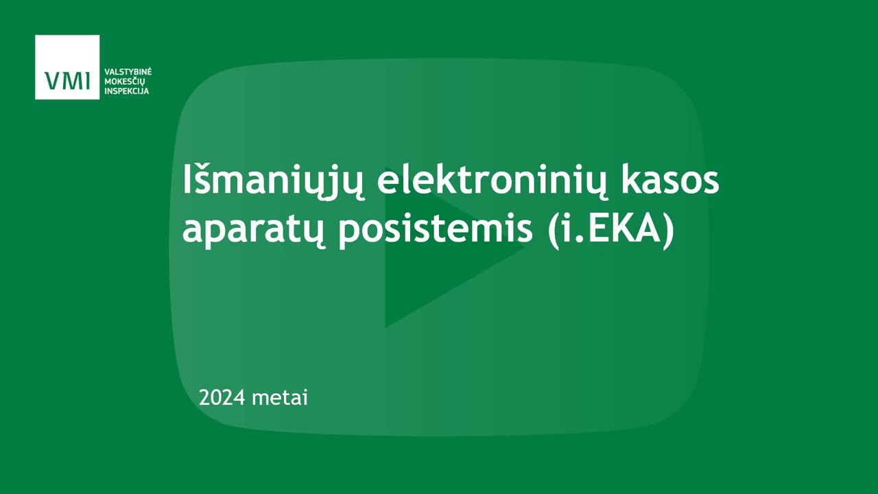 Išmaniųjų elektroninių kasos aparatų posistemis (i.EKA)