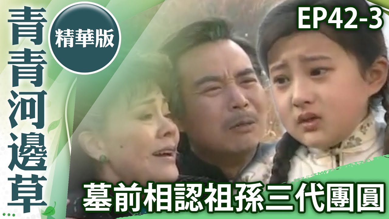 倔強不認爺奶遭世緯怒罵　墓前相認祖孫三代終團圓【青青河邊草精華版】第42集 馬景濤、岳翎、岳躍利、歸亞蕾、金銘 @ctvdrama_classic