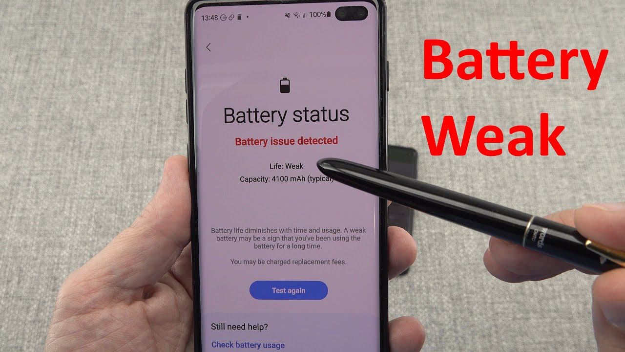 Check battery health on your Samsung phone аnd some tips to remove weak battery