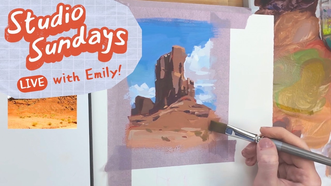 Gouache Paint and Chill LIVE | Studio Sundays #1