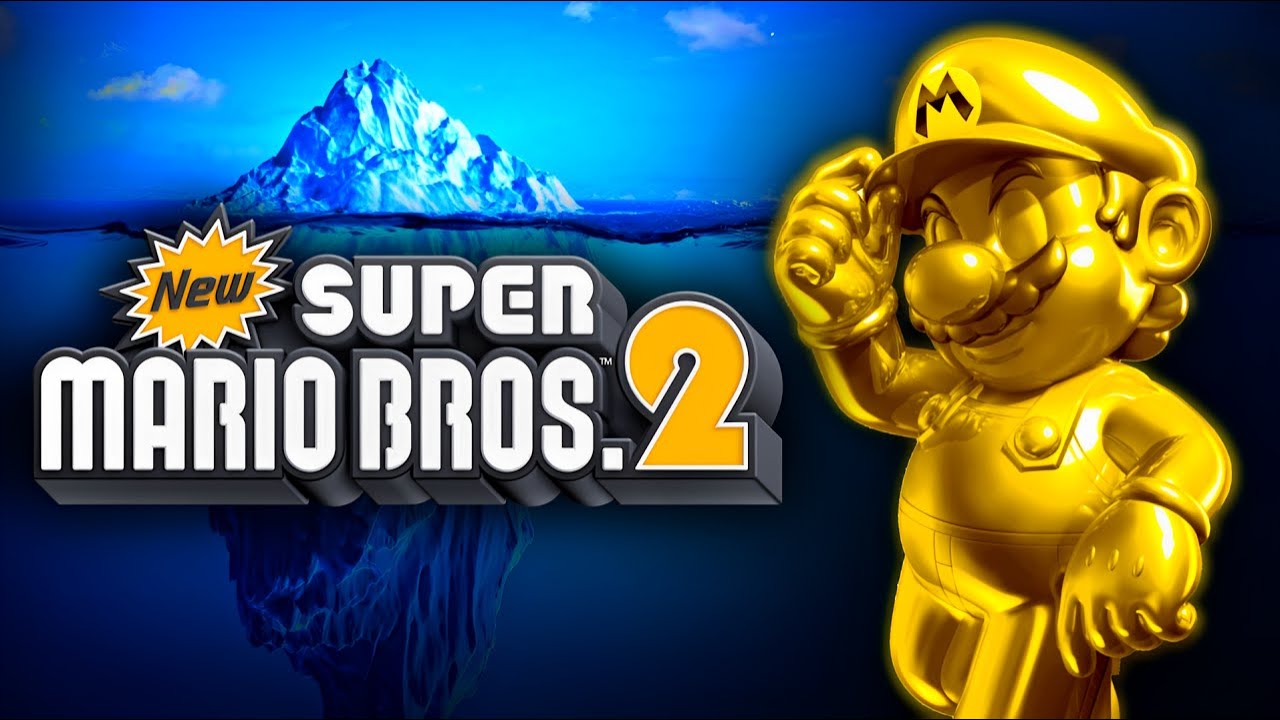 Wie tief geht der New Super Mario Bros. 2 Eisberg?