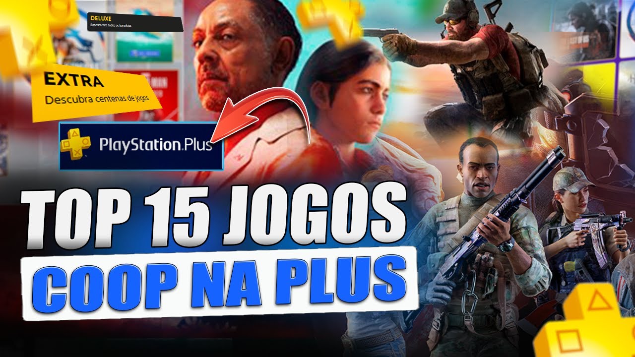 OS 15 MELHORES Jogos COOP Da PLAYSTATION PLUS - Jogar com os Amigos LOCAL e ONLINE