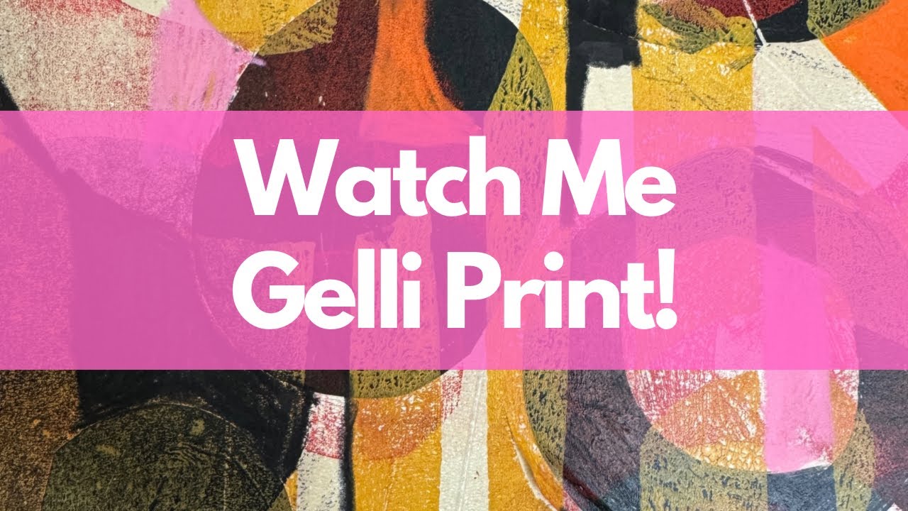 Awesome Abstract Art: Printing With A Gelli Plate On Paper