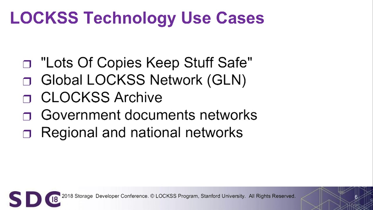 SDC 2018 - Distributed Data Integrity Assurance and Repair Using the LOCKSS Content Audit Protocol