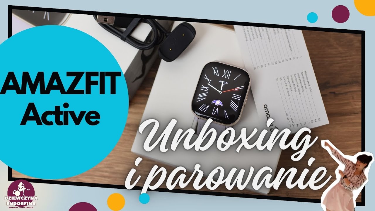 Amazfit Active unboxing i parowanie pięknego smartwatcha!