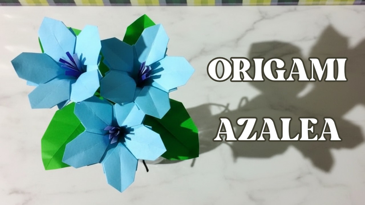 Origami Azalea Tutorial | Paper Flower 【折り紙】ツツジ