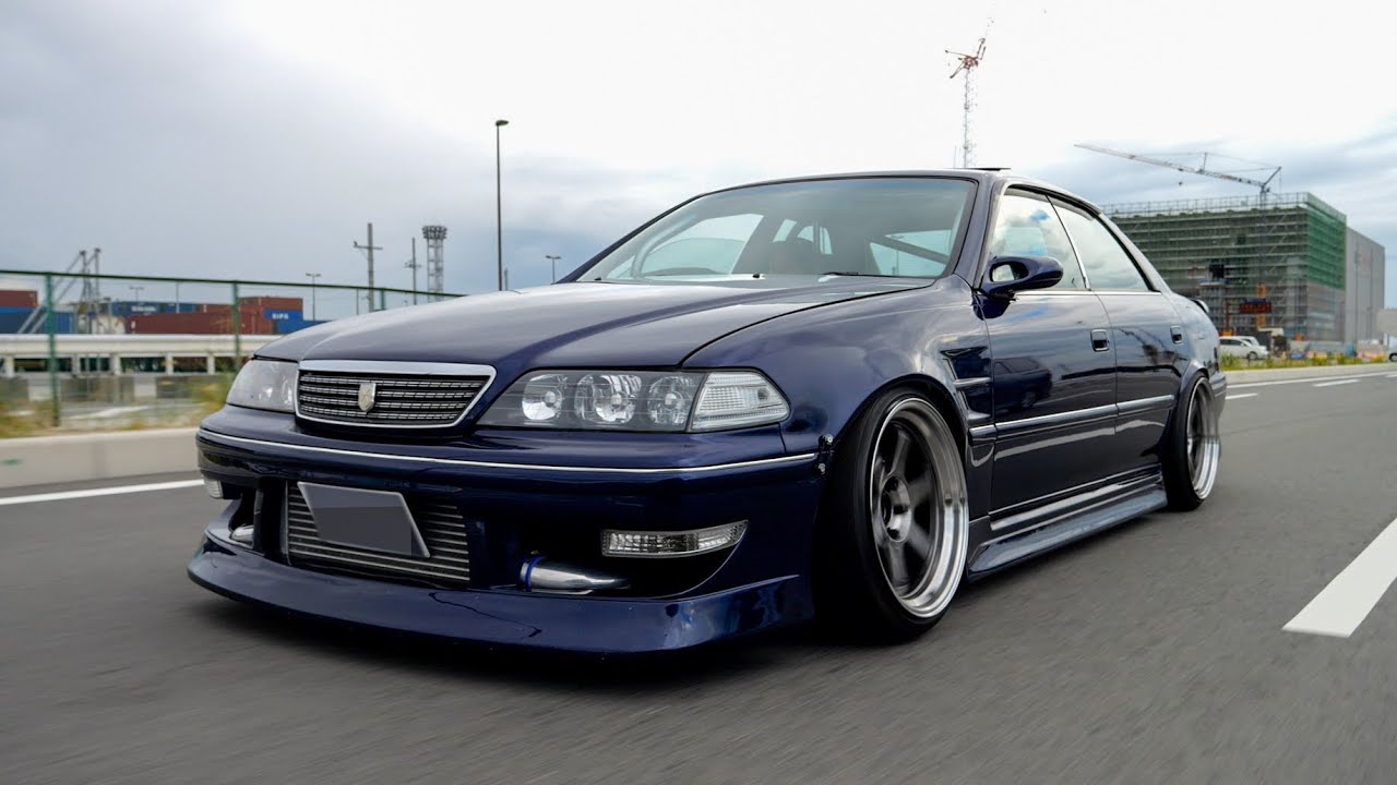 1JZサウンドが最高すぎるwww大人ジェントルなドリ車を目指したトヨタJZX100マーク2ツアラーV！ブーストアップ+純正改タービンで380馬力のエンジョイドリフト！