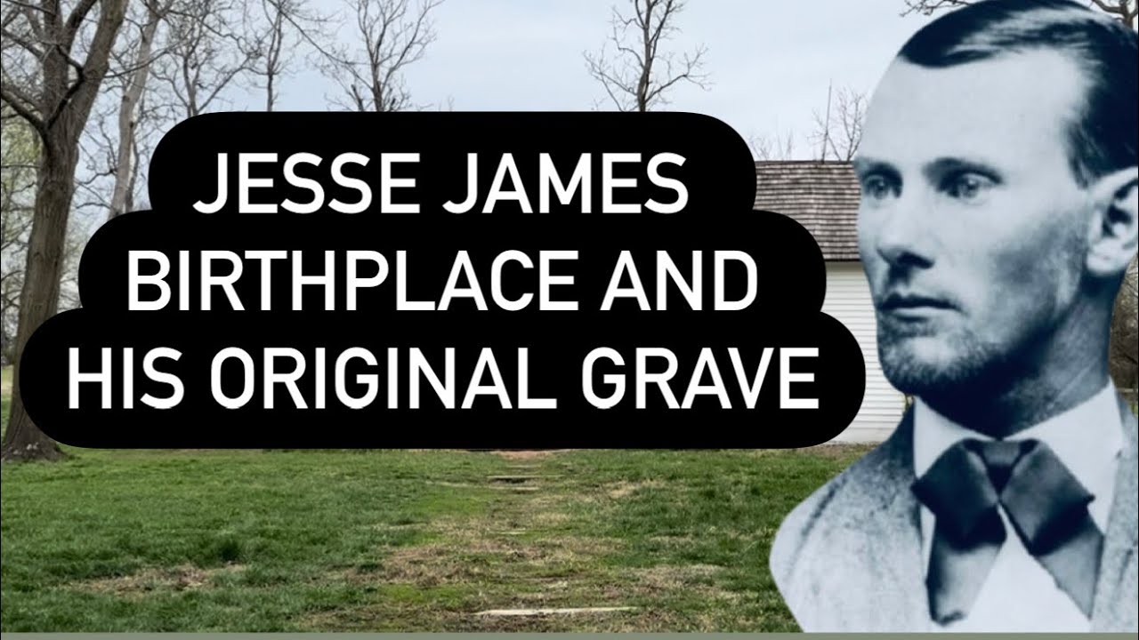 JESSE JAMES BIRTHPLACE AND ORIGINAL GRAVE FILMED BY THE COWARD SCOTTONTAPE ON HIS DEATH ANNIVERSARY