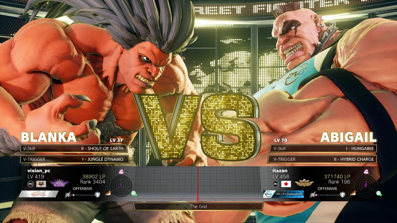 SFV Champion Edition🔥 vision_pc (Blanka) Vs itazan (Abigail) 🔥 Online Match's 01-12-2023