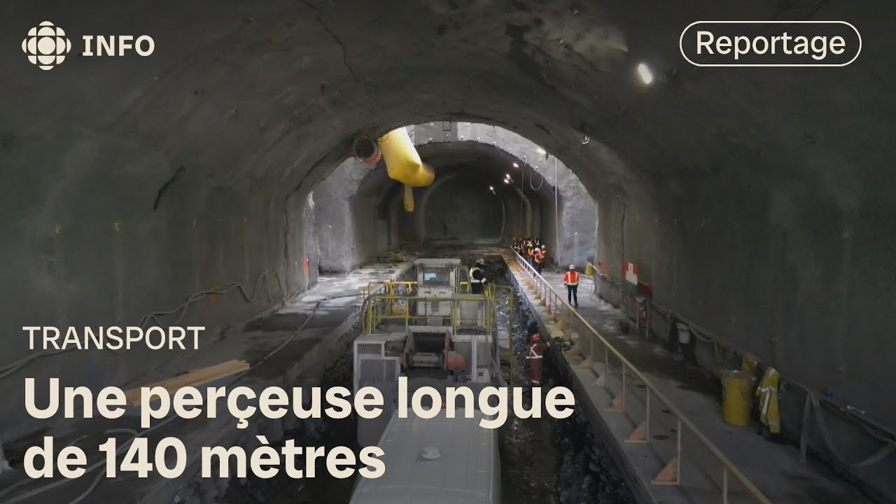 Le tunnelier de la ligne bleue, un mastodonte de 2000 tonnes, arrive à Montréal