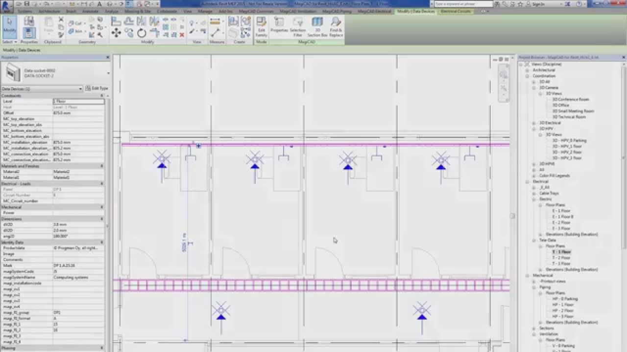 MagiCAD 2014.11 for Revit: Define formats for object ID generation using user-selected parameters