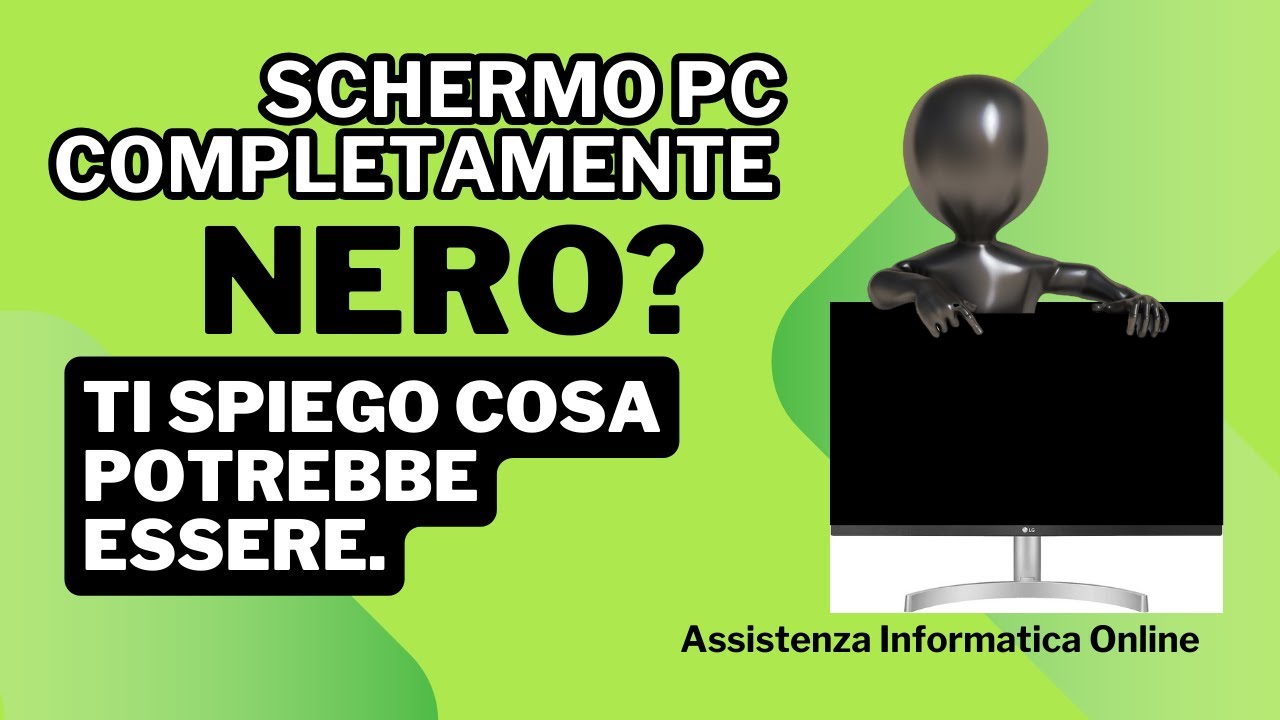 SCHERMO NERO PC? Scopri come RISOLVERE. Sub Ita-Eng