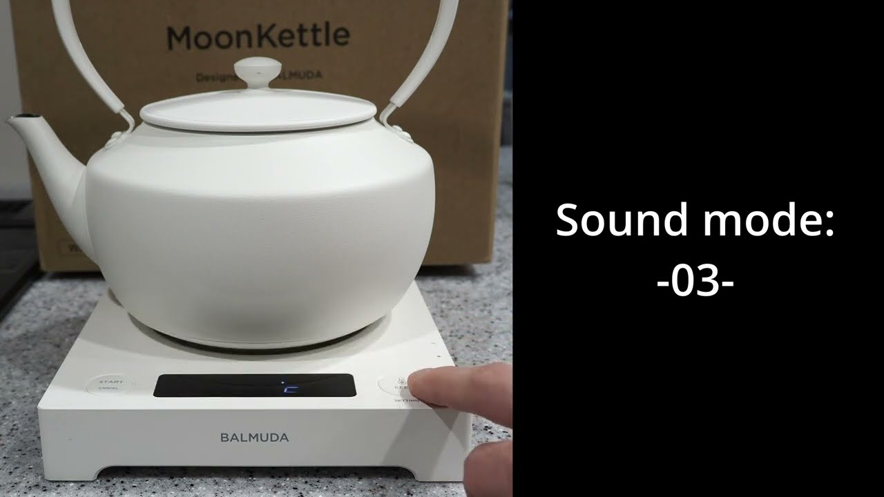 Balmuda MoonKettle - Sound and illumination effects showcase