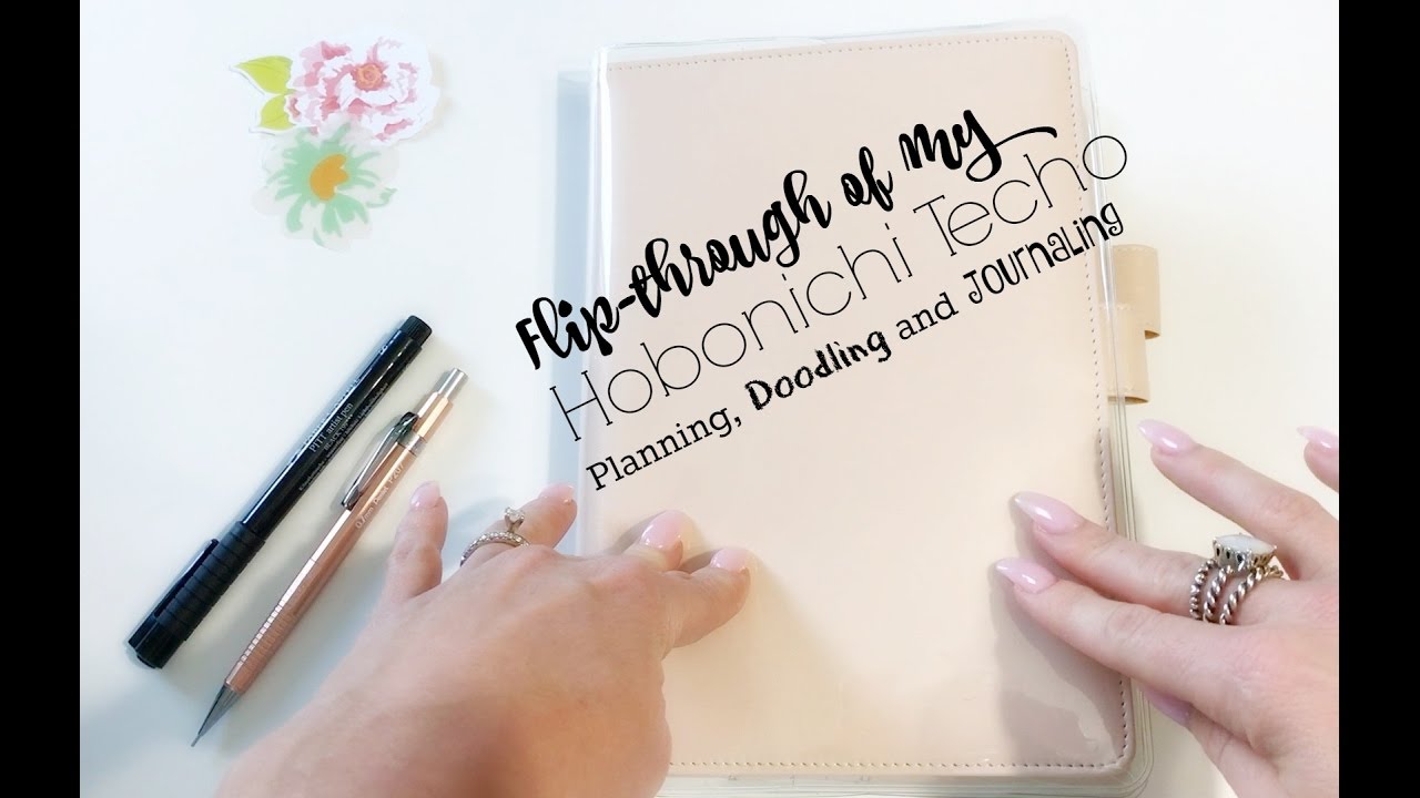 Flip through of My Hobonichi Techo Planning, doodling and Art Journal