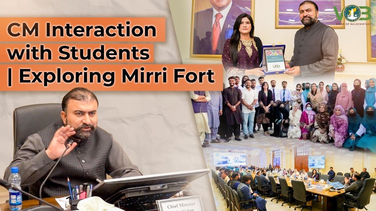 CM Balochistan Interaction with University Students| VOB Visits 
