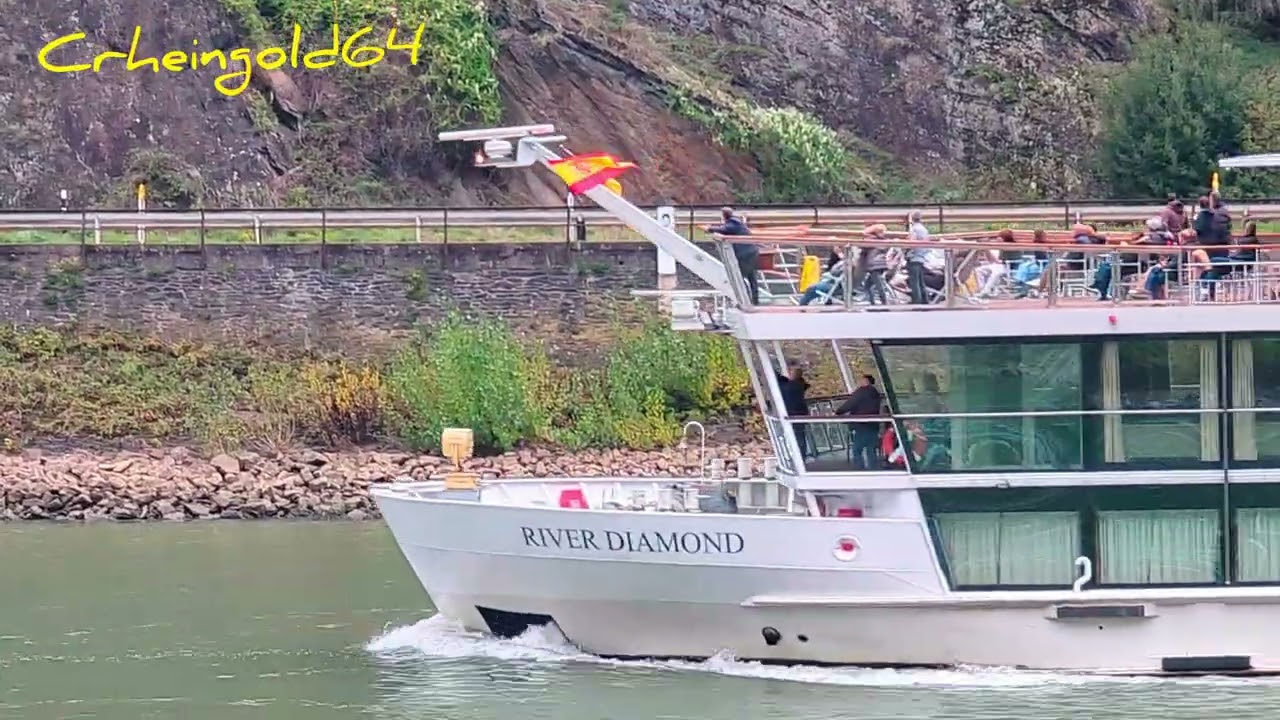 Ship Spotting XXL auf dem Rhein im Welterbe Oberes Mittelrheintal, rund um die Loreley,Zugeschaut...