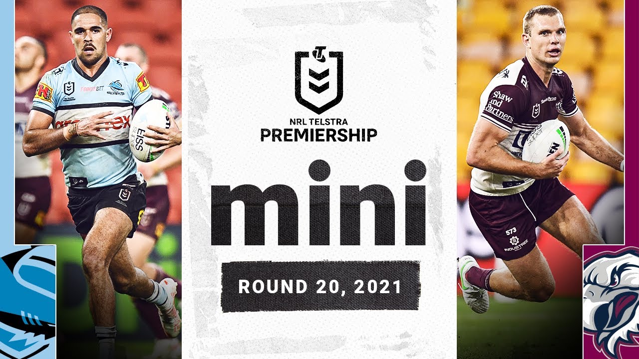 Tom Trbojevic is defensive nightmare fuel | Sharks v Sea Eagles Match Mini | Round 20, 2021 | NRL
