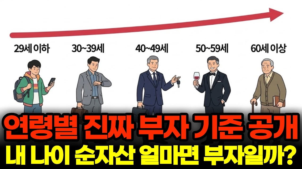 연령별 평균 순자산 진짜 충격적이네요. 진짜 이정도라고? (내 자산의 등수는?)