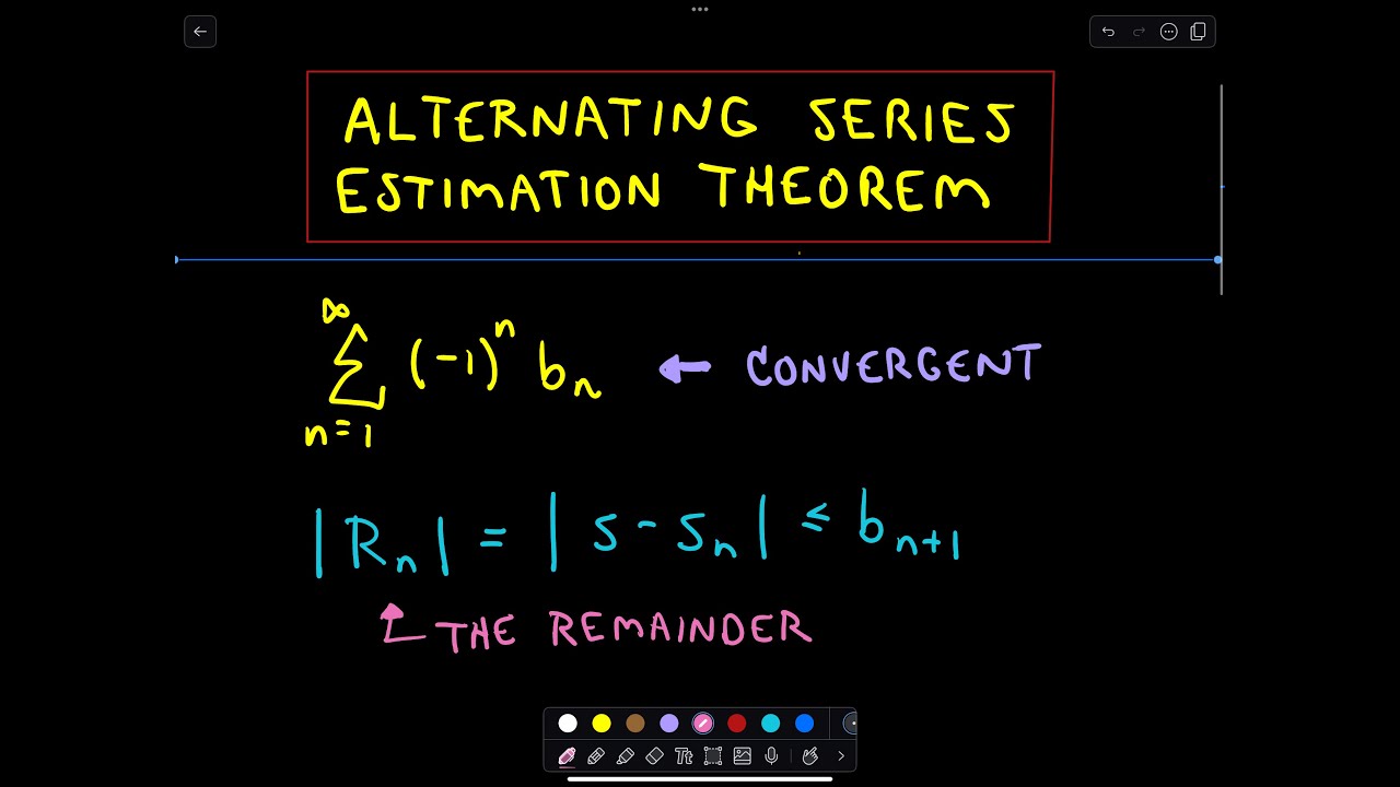 Alternating Series Estimation Theorem