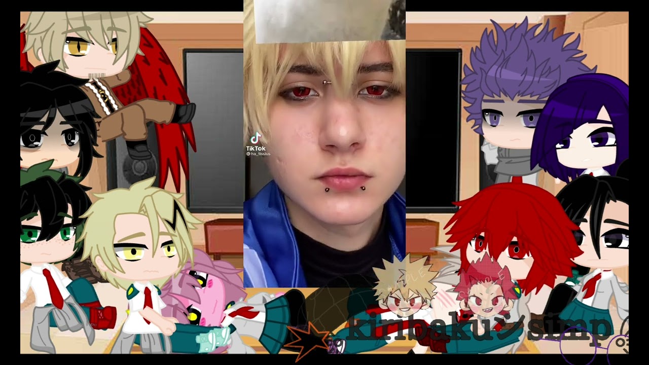 bnha react to bakugo - KrBk - trans baku au -
