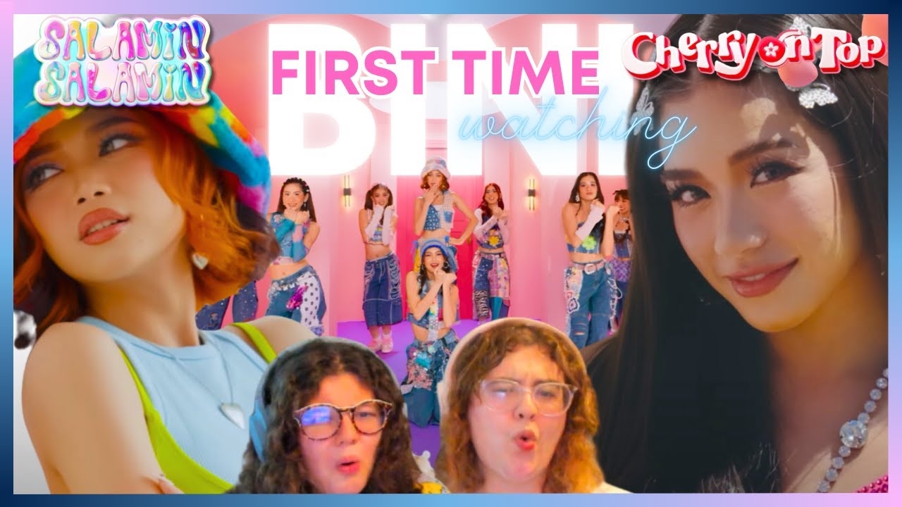 Sisters react to BINI For the first time | 'Salamin, Salamin' & 'Cherry On Top' Official Music Video