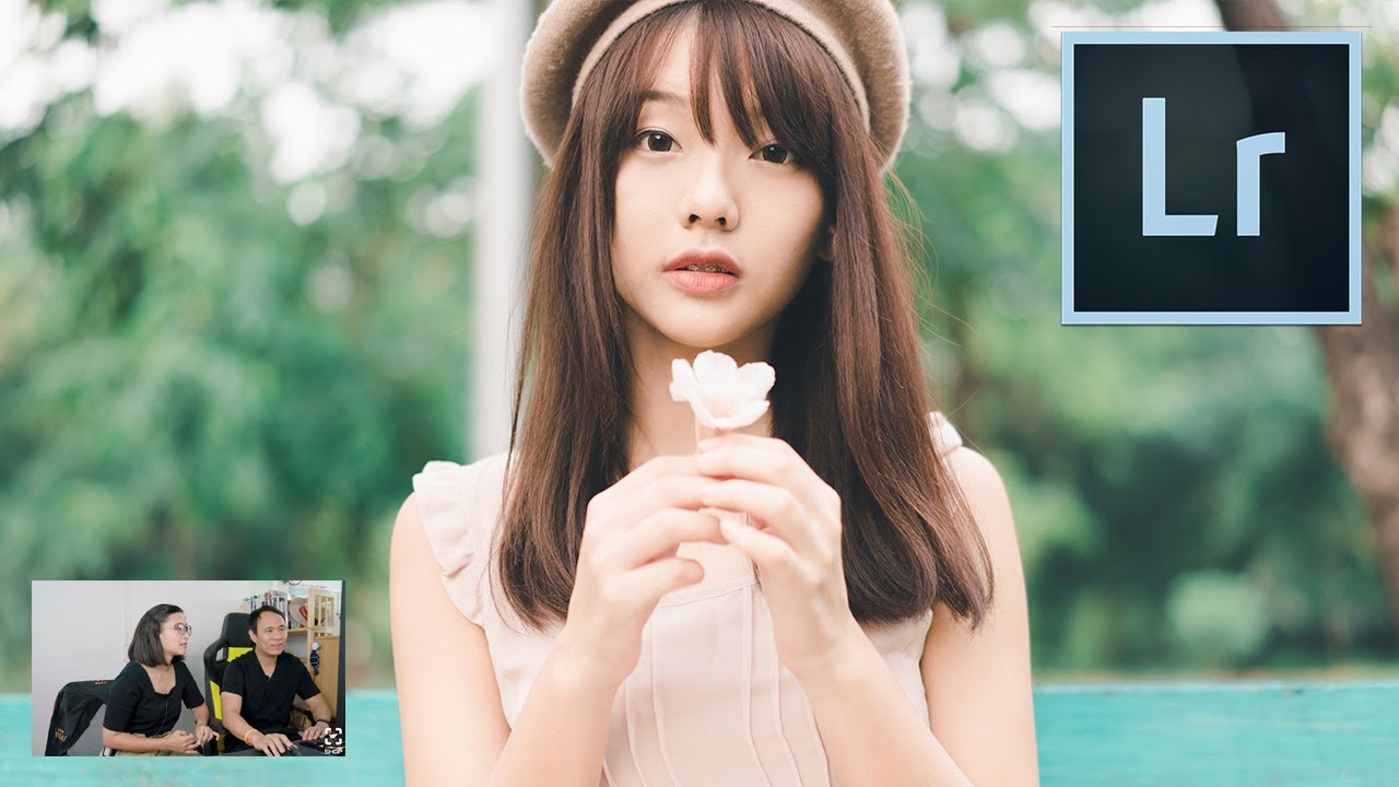 Lightroom โทนชมพูยิ้ม