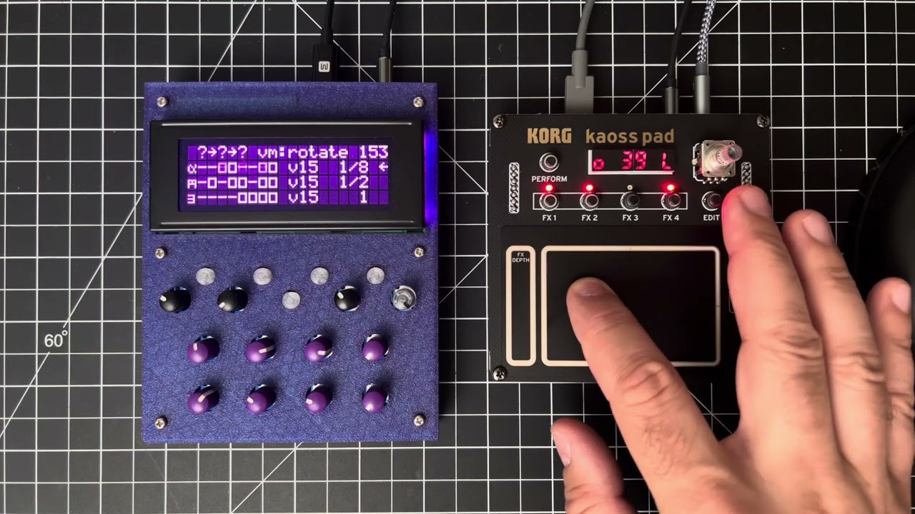 Korg NTS-3 Kaoss Pad - all 100 presets no talking -GREAT CONJUNCTION generative synth