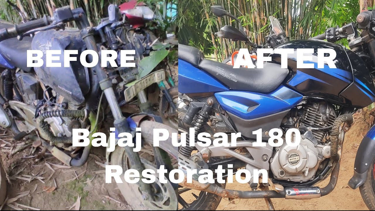 Bajaj Pulsar 180 Full Restoration 🛠🔧 || New Fuel tank, headlight, clutch disc, etc. installed. 