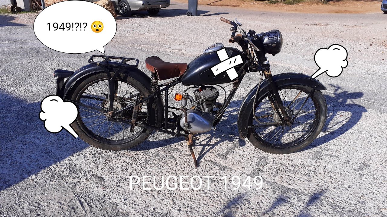Time lapse restauration peugeot type 55 1950 old motorcycle restoration (part 1)