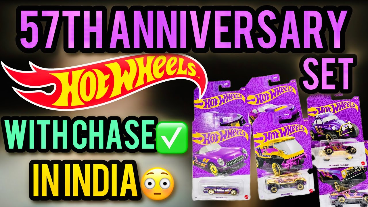 Finally🤧 After one month - HOTWHEELS INDIA 57Th anniversary Purple & Gold Set with Chase Piece⭐️