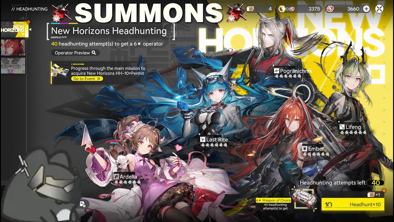 Arknights: Endfield - New Horizon's Headhunting Pulls