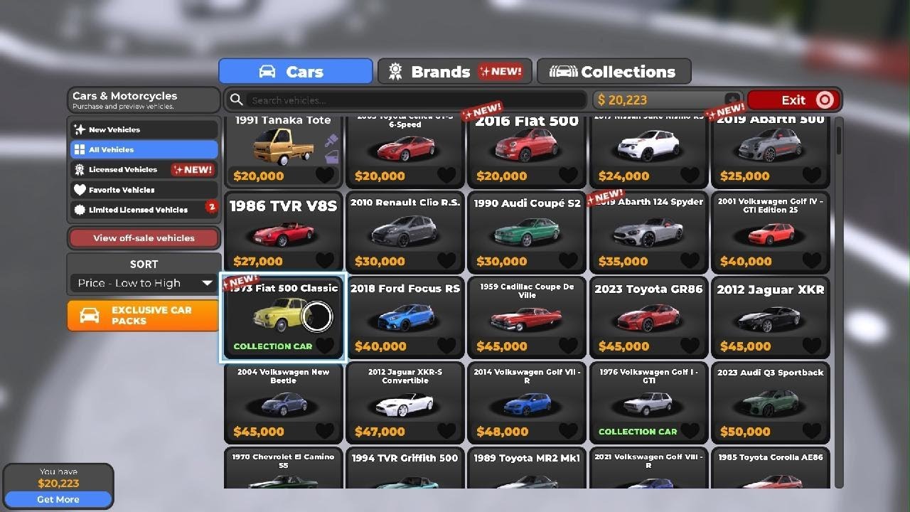 Buying all the fait cars on driving Empire