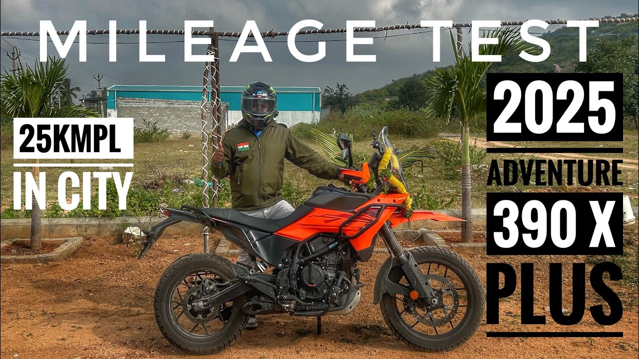 KTM ADVENTURE 390 X Plus 2025 |  MILEAGE TEST | Bhargava Narmala