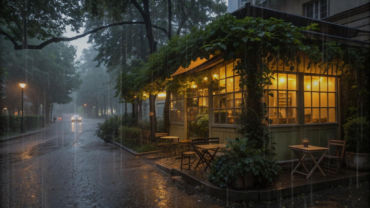 Piano Music with Rainfall Sound for Sleep | Ambience for Stress Relief, Insomnia and Anxiety