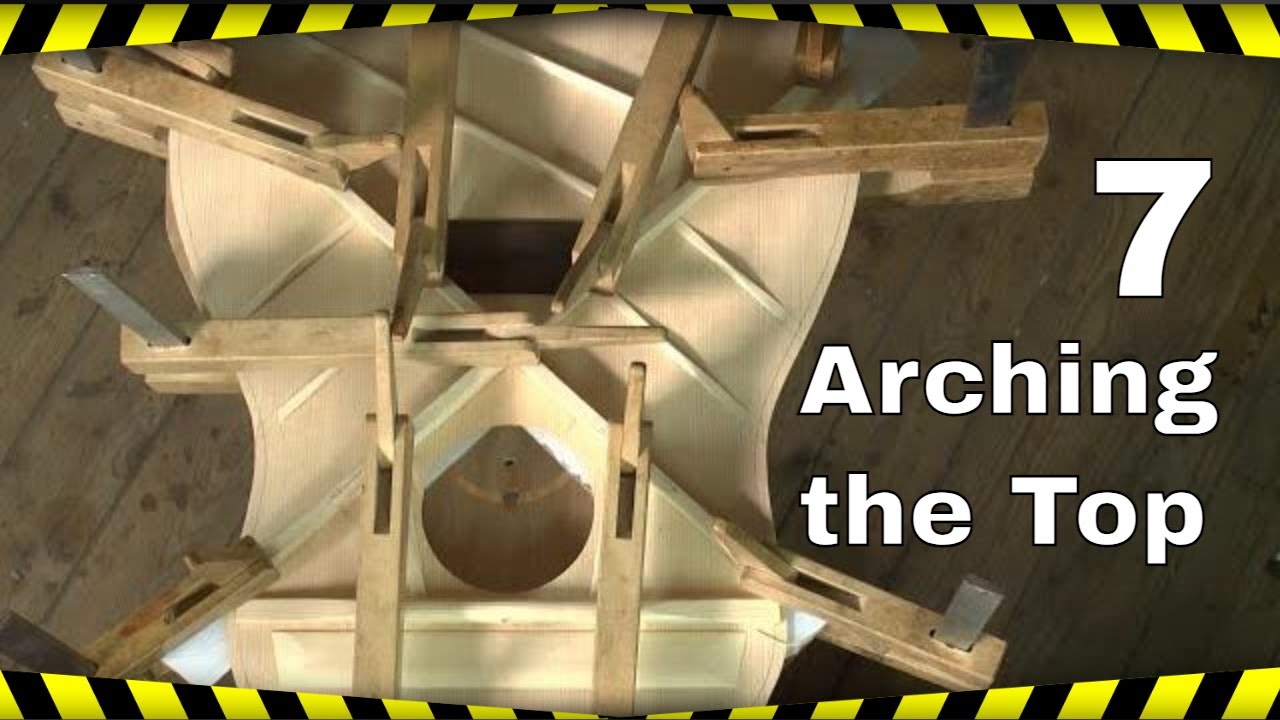 Making an Acoustic Guitar - Upper and Lower Face Braces, X-Braces - BONUS: Making Benches