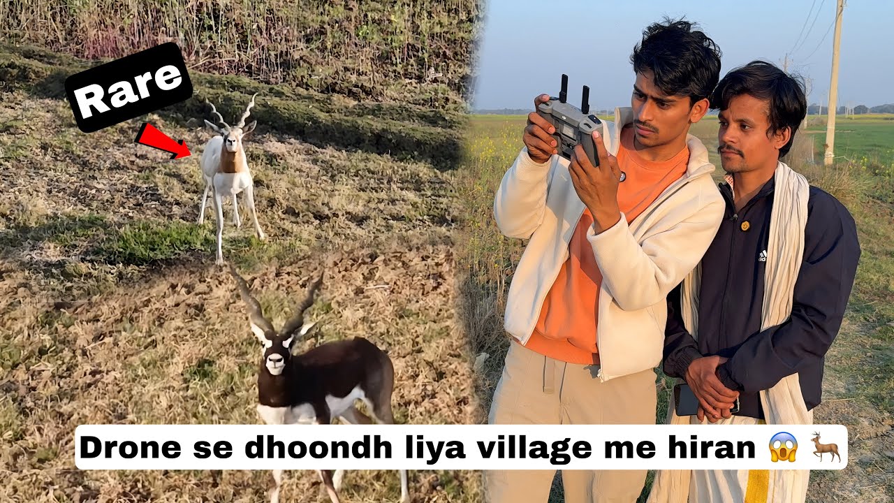 Drone fly kar ke hiran dhoondh liya village me 😱