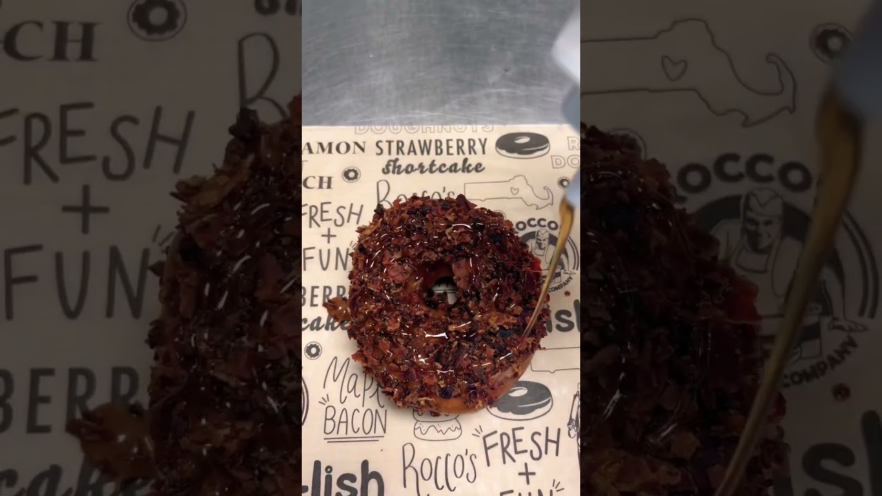 Make FULL maple bacon donuts with us! 🍩🍁🥓 #shorts #fyp #youtubeshorts #food #donuts #baking