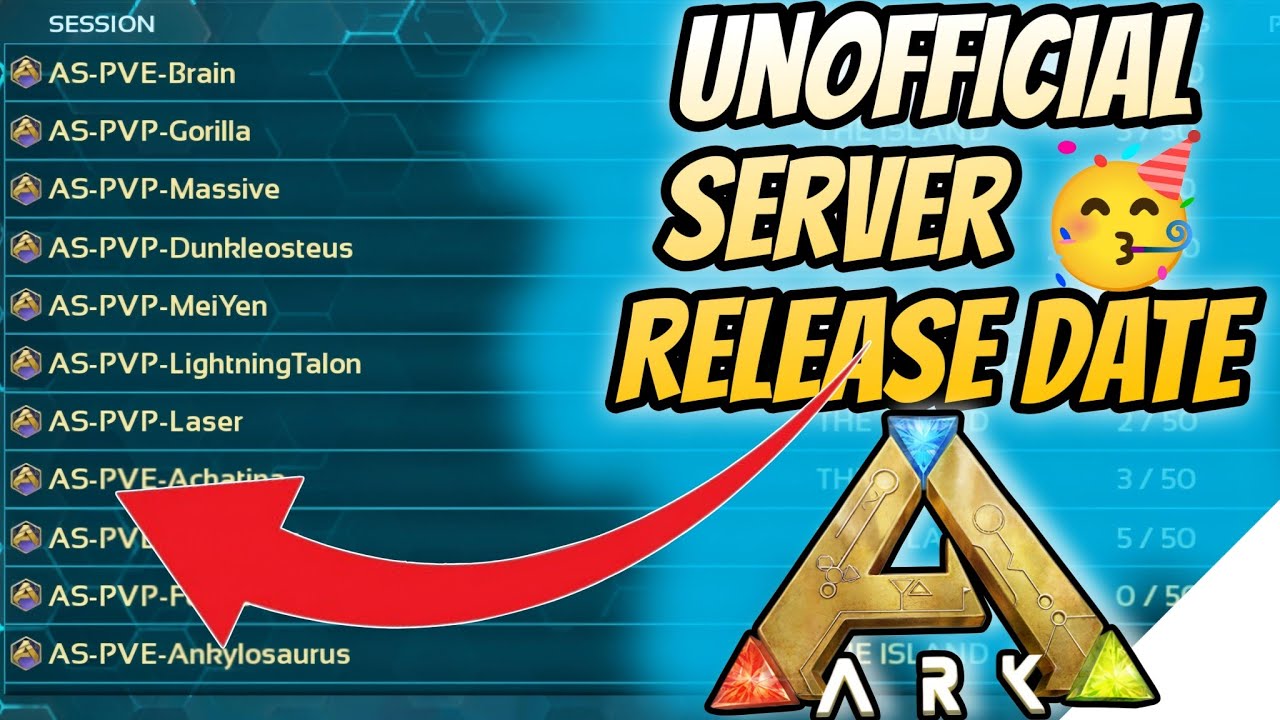 ARK MOBILE unofficial server release date 🥳!