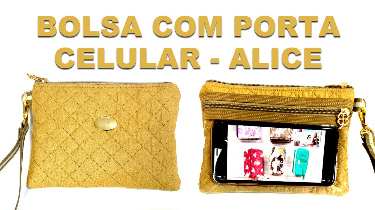 Bolsa com porta Celular - Alice