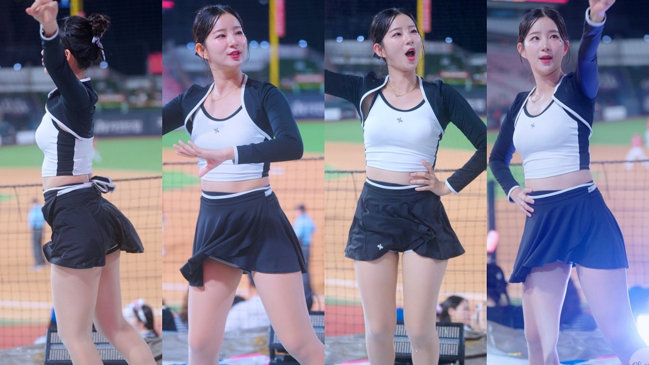 [8K] 취향저격 똥머리 김진아 치어리더 직캠 金吉娜 Kim Jina Cheerleader fancam 250821