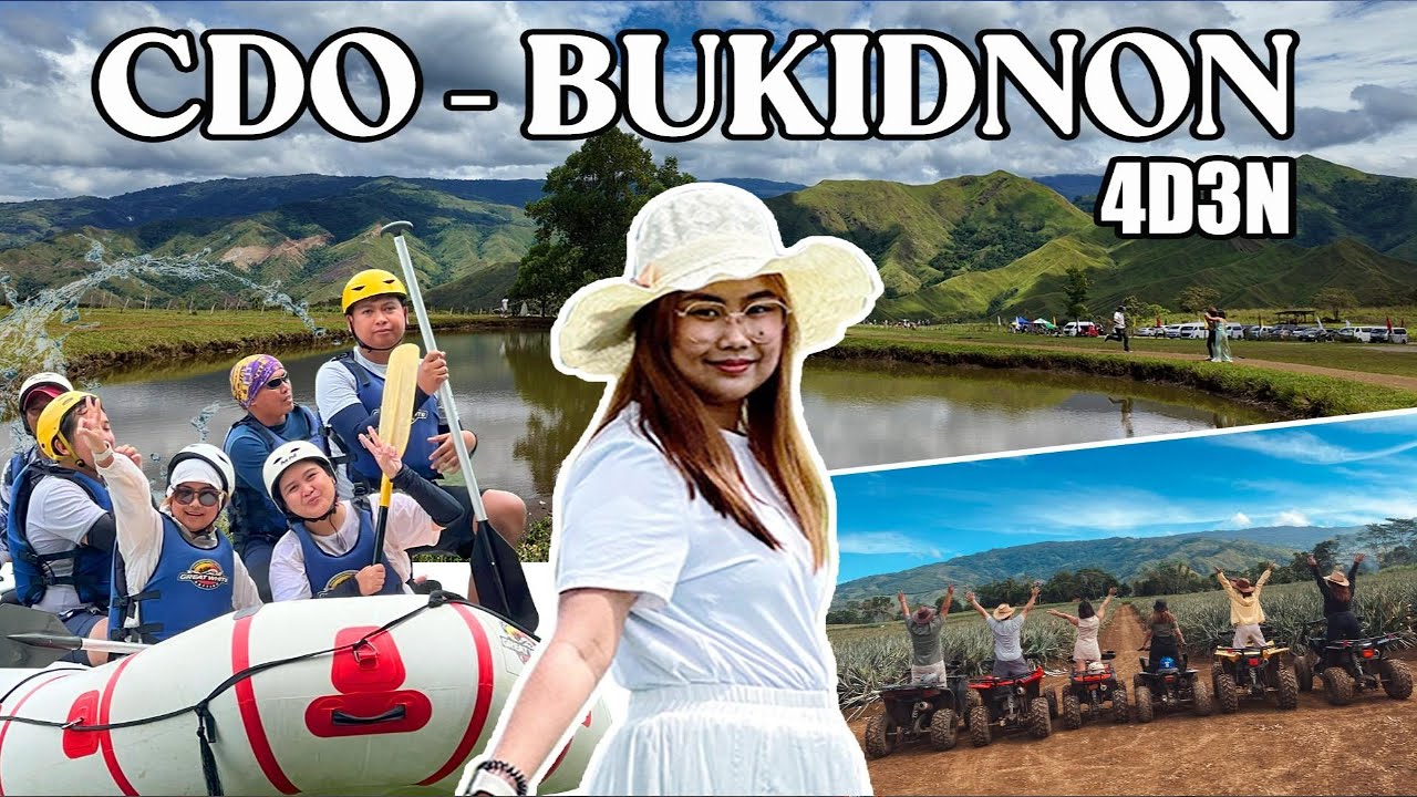 CDO - Bukidnon 4-day Itinerary | Cagayan de Oro River Rafting, Impasug-ong and Dahilayan Philippines