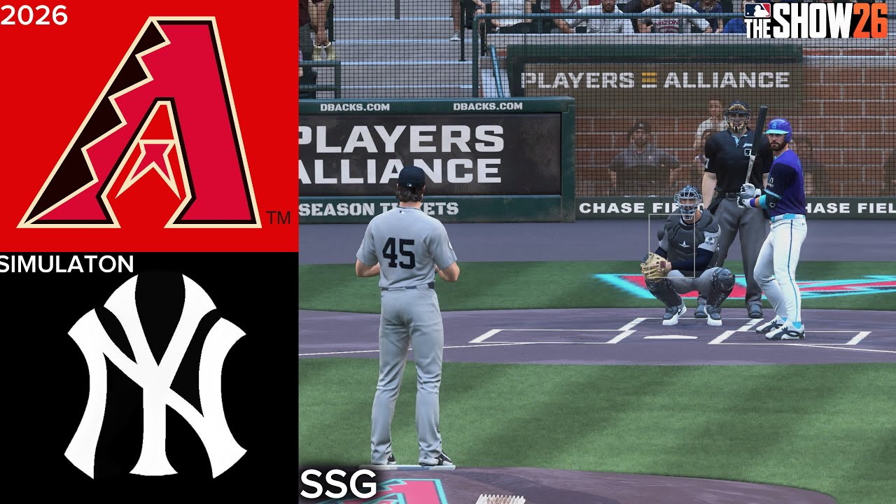 Симуляция матча Yankees против Diamondbacks | 17.09.26 | MLB The Show 26 PS5
