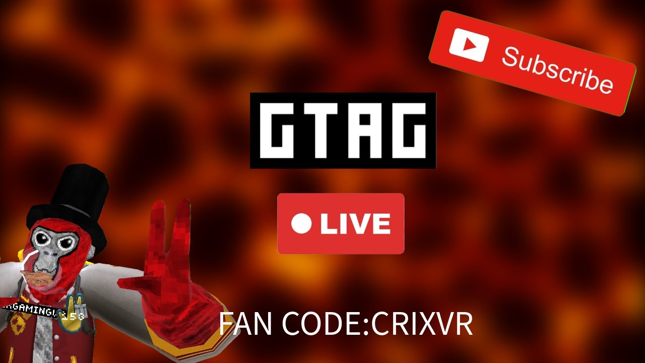 🔴 CRIXGAMING VR IS LIVE | PLAYING GORILLA TAG WITH FANS 🔴 (Portrait)