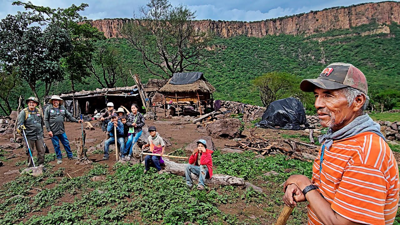 Sin querer conocimos una Aldea Huichol - COMIENDO PEYOTE