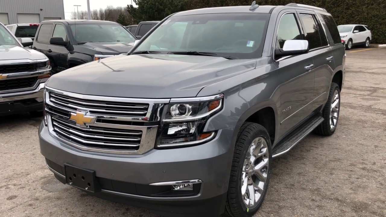 VEHICLE SOLD!  2018 Chevrolet Tahoe Premier Satin Steel Metallic Roy Nichols Motors Courtice ON