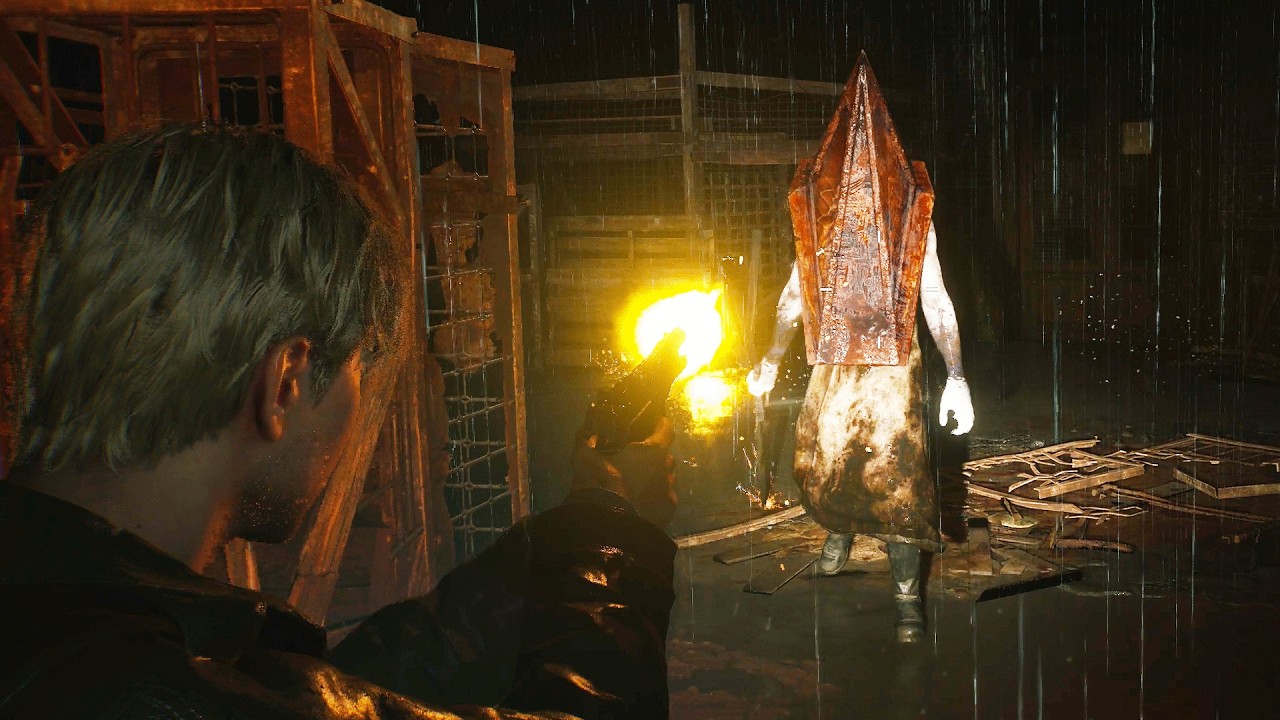 Silent Hill 2 Remake - Pyramid Head First Boss Fight (4K)