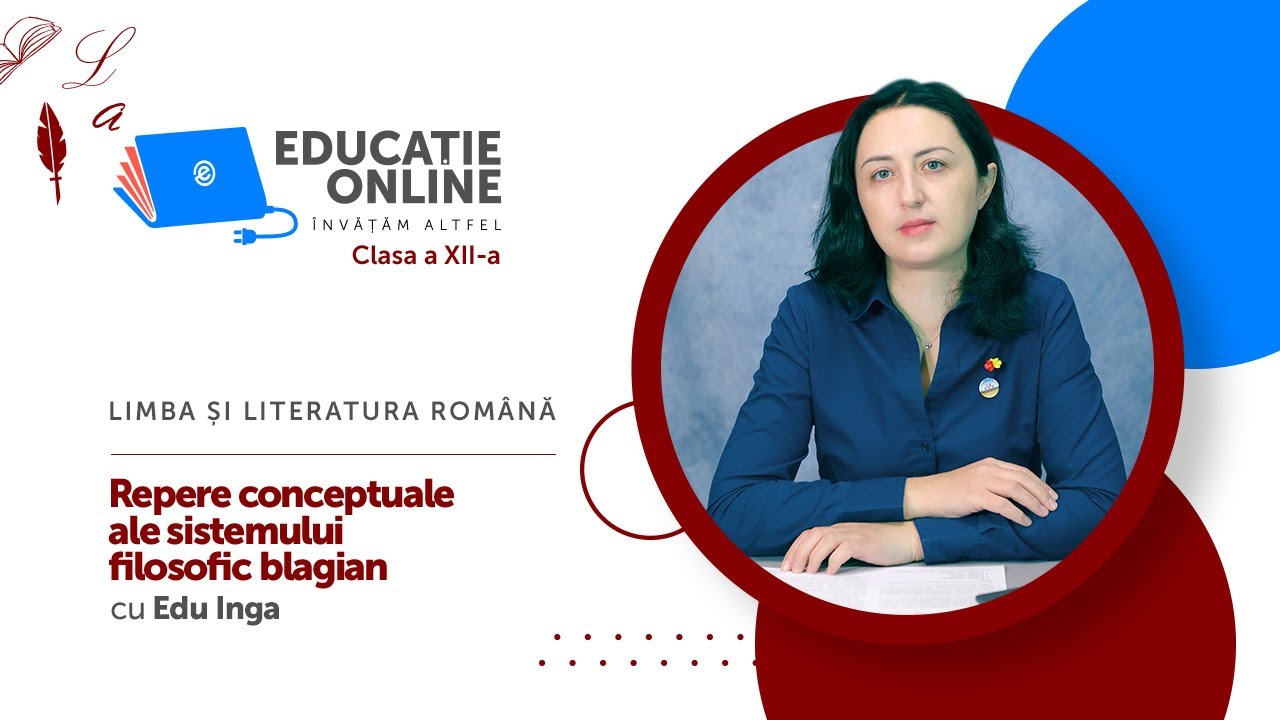Limba și literatura română, Clasa a XII-a, Repere conceptuale ale sistemului filosofic blagian